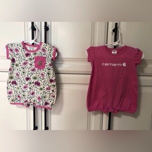 Carhartt baby girl rompers bundle